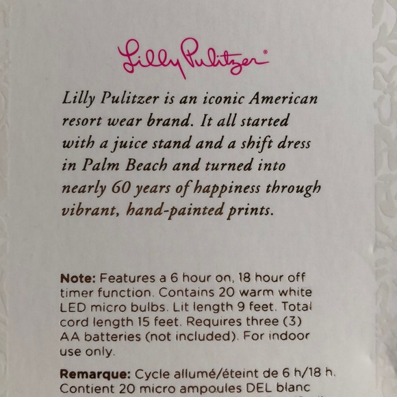 Lilly Pulitzer Sea Turtle String Lights - Picture 3 of 5